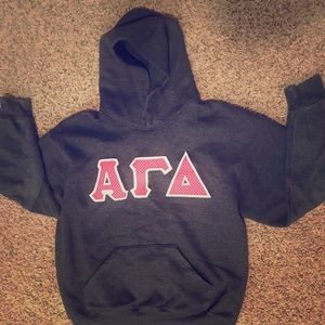 Grey alpha gamma delta sweatshirt